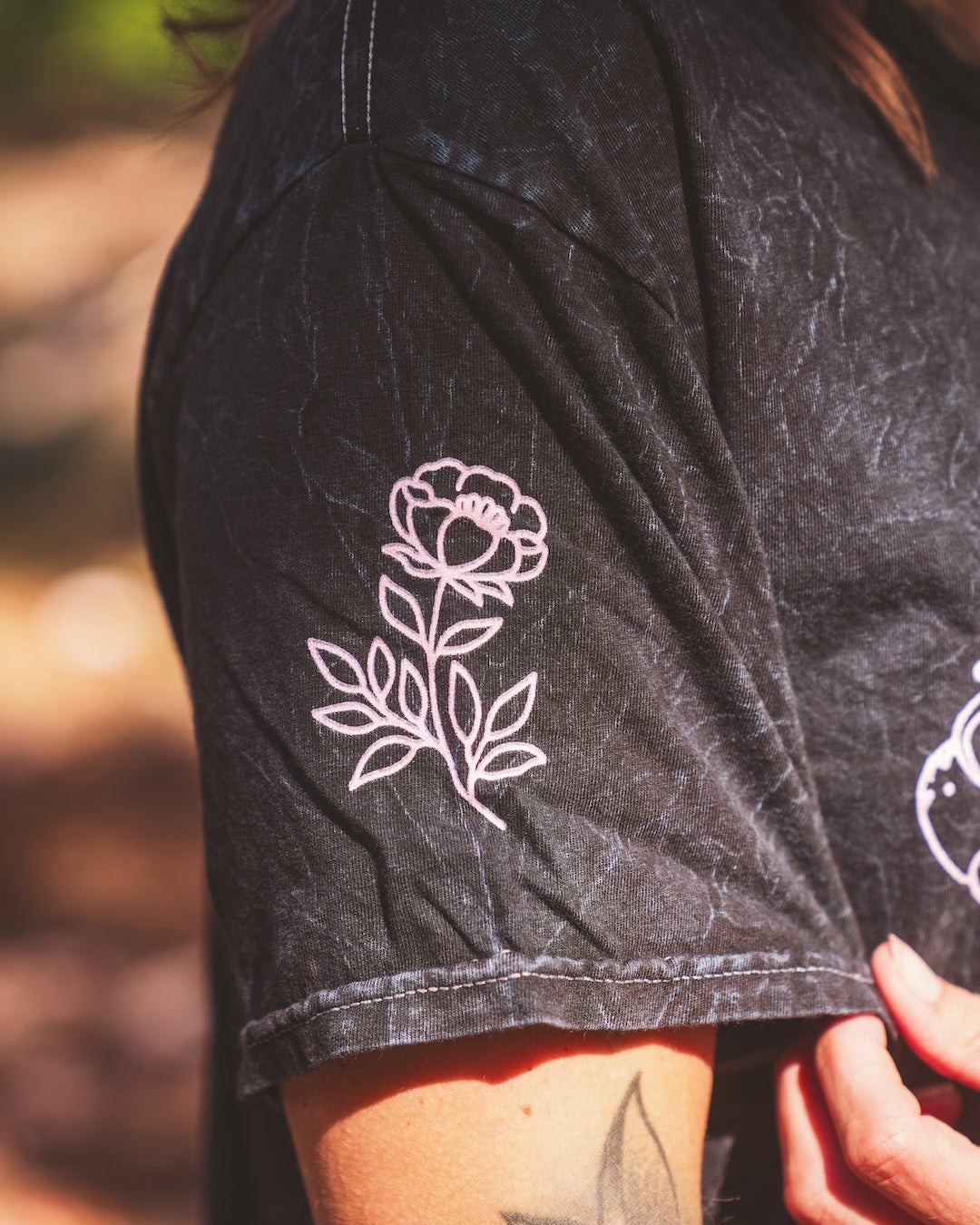 Floral Mineral Wash T-shirt