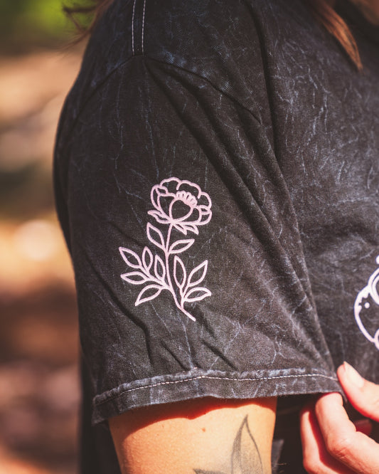 Floral Mineral Wash T-shirt